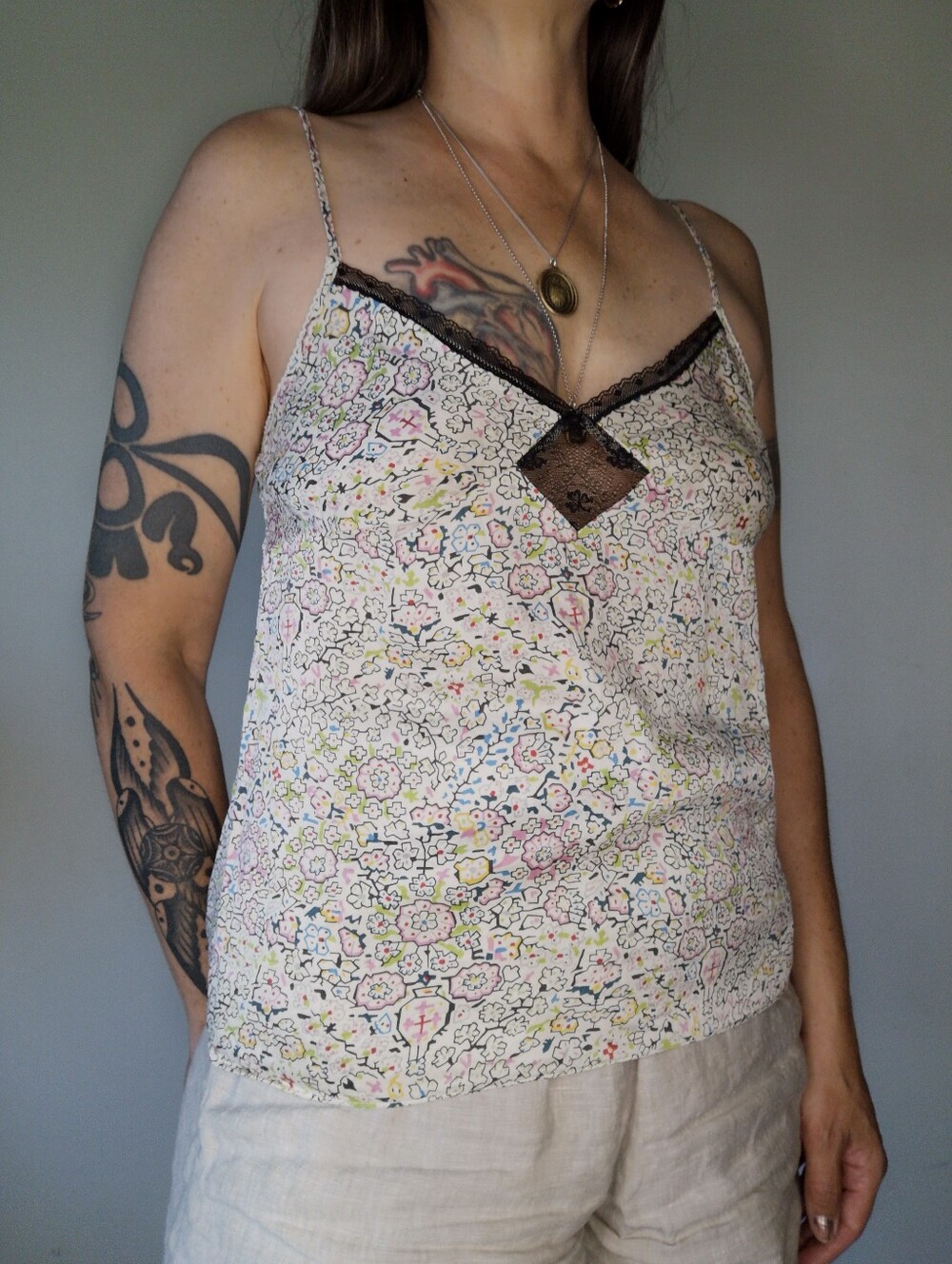 00s Calvin Klein Silk Top